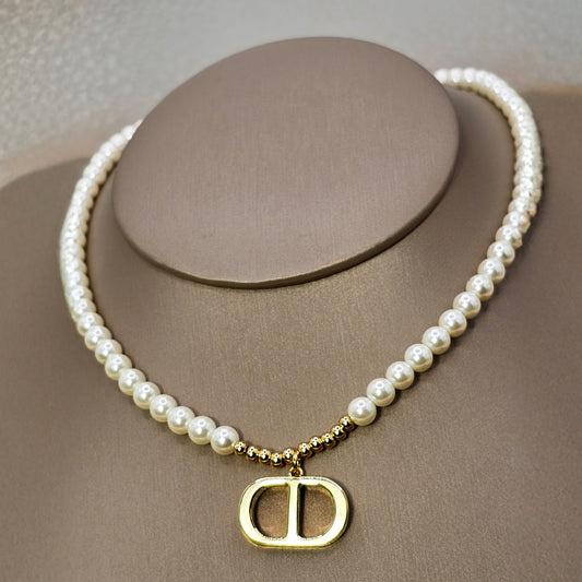 Collar Baño de Oro Perlas