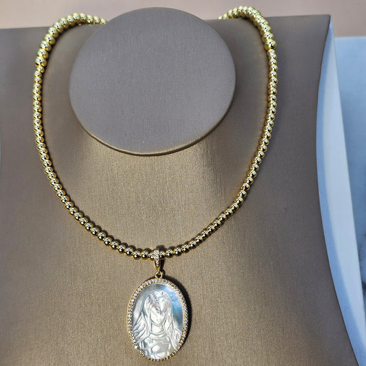 Collar Baño de Oro Imagen de Maria Circones