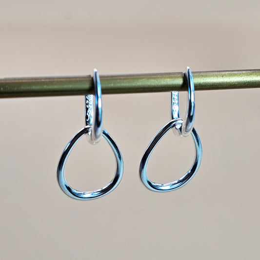 Aro Plata 925 Argolla Enlazada