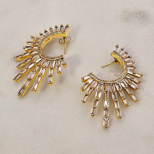 Aro Baño de Oro Cristal Austriaco Trepador