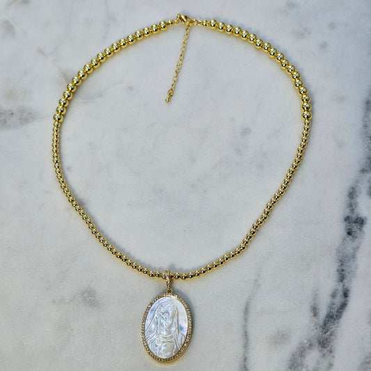 Collar Baño de Oro Imagen de Maria Circones