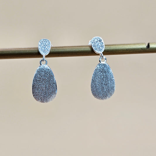 Aro Plata 925 Doble Gota