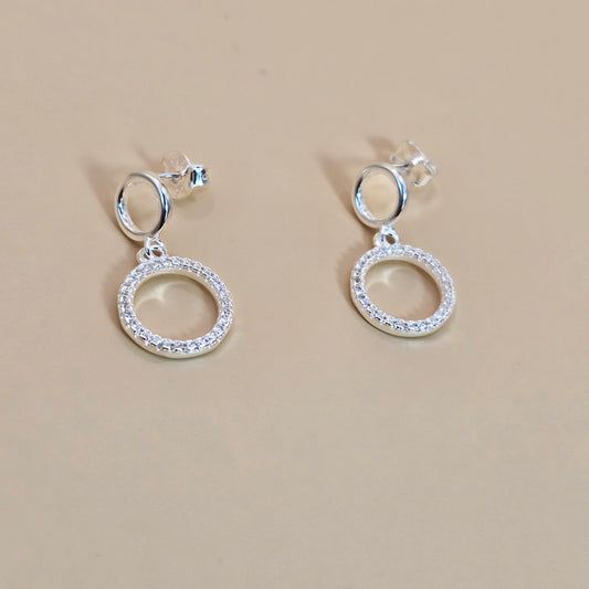 Aro Plata 925 Doble Argolla Texturas