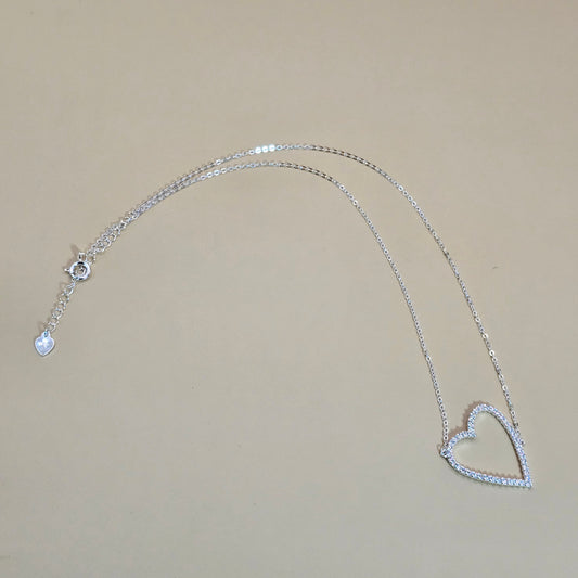 Collar Plata 925 Corazon Calado
