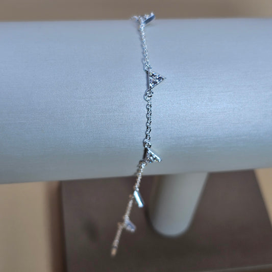 Pulsera Plata 925 Triangulos