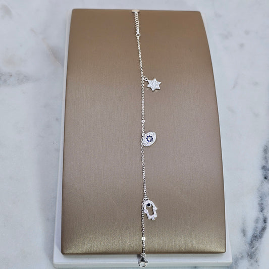 Pulsera Plata 925 Proteccion Ansestral