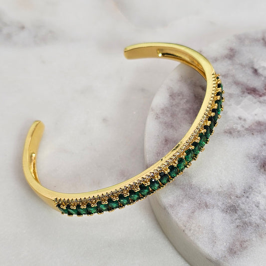 Pulsera Baño de Oro Cristal Austriaco Princesa